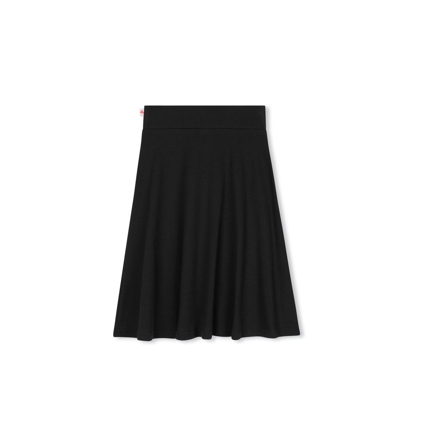 Girls Ribbed Camp Skirt- Black